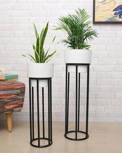 FNF Creation Decorative metal planters with stands for indoor and outdoor use Plant Container Set