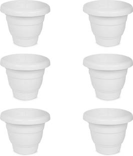JOREN Heavy Plastic Flower/Gamla/Planter/Pot Plastic Plant Container Set Plant Container Set