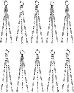 SNSHOPEE (Pack of 10) 15 inch Iron Chains for hanging Pots hanging Planters Flower Pots Plant Container Set