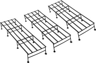 Abhi Creation Modern Indoor & Outdoor Iron Planter Stand/Flower Shelf Display Rack Holder Plant Container Set