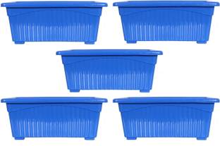 RSAL 14 Inch Rectangular Jupiter Plastic Window Planter for Home & Balcony,Garden Plant Container Set