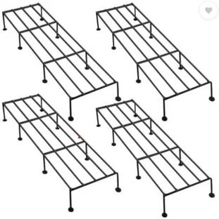 JNCRAFTS JNCRAFTS SET OF 4 PLANTER STAND Plant Container Set (Pack of 4, Metal) Plant Container Set