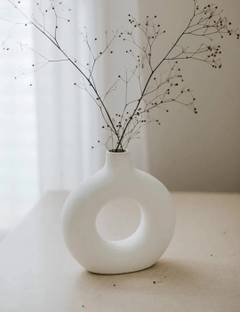 OriginalCeramics Exclusive Donut Shape Vase (Size 6 inch) Plant Container Set