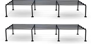 BonKaso Premium Rectangular Anti-Rust Plant Stand For Indoor, Outdoor and Balcony Use Plant Container Set