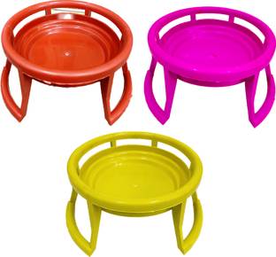 Mohit Plastic Pot Stand (Unbreakable) | Rust Free | Holds upto 50 Kg Plant Container Set