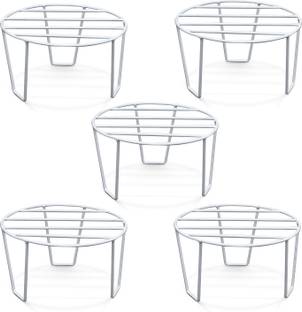 BonKaso Premium Round Anti-Rust Plant Stand For Indoor, Outdoor and Balcony Use Plant Container Set