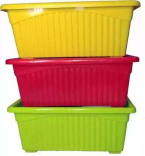 Ramanuj 14inch Jupiter RectangularPots for WindowDisplay,Garden,VegetableTray Plant Container Set