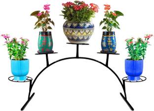 GREEN TOUCH 5 Pot Sun Style Stylish Flower Planter Gamala Stand For Balcony,Home,Officedeco Plant Container Set