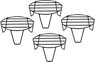 Blessy Special 4 Leg Small Round Planter Stand For Indoor And Outdoor Plants. Plant Container Set