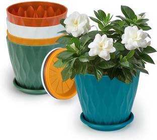 garden nest Gardennest Wave Flower Pot (Pack of 5) Plant Container Set