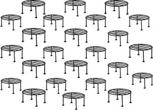 ikram Flower Pot/Plant Stand for Home Garden Black Plant Container Set