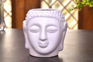 Marwari Arts Buddha Idols Statue Ceramic Planter Pot Flower Pot Container Plant ceramic pot/planter/vase/container for Indoor & Outdoor Plant Container Set