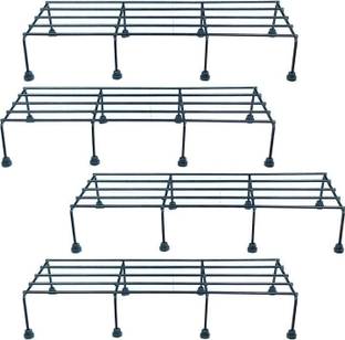 EXORA Flower Container Metal Pot Stand Plant Container Set