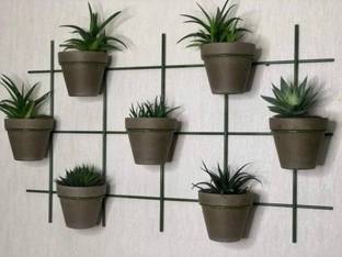 ICON CREATION Wall Mounted Hanging Planter Rack Plant Basket Flower Pot Stand Plant Container Set
