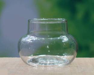 MAGICMOON Mini Flower Vase, Bamboo Plant Vase (Matka Shape Pot) - 4 Inches Plant Container Set
