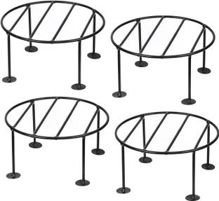 Greenele Rust free Metal Indoor/Outdoor Plant Stand|Gamla Stand for Garden Balcony Plant Container Set