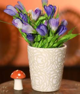TOTOS MART white rd balti Plant Container Set