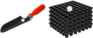 Kenware Gardening Trowel and Seedling Tray with 49 Holes Combo - Pack Plant Container Set