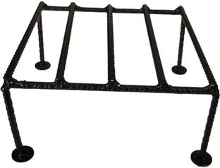 Rens Farms MS Metal Planter Stand Single Pot Square Plant Container Set