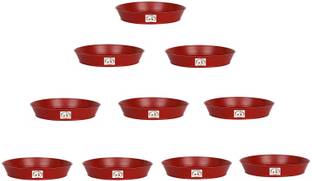Varshney Gardening 9 inch plate for pots pack of 10 units Plant Container Set
