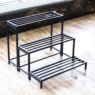 डी&वी इंजीनियरिंग Premium 3-Tier Planter Stand Flower Pot Stand for Home, Garden & Balcony Decor प्लांट कंटेनर सेट