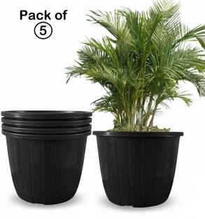 Nursery Hub Heavy Duty UV treated 10 inch dia. big flower plant pots gamla gardening Plant Container Set