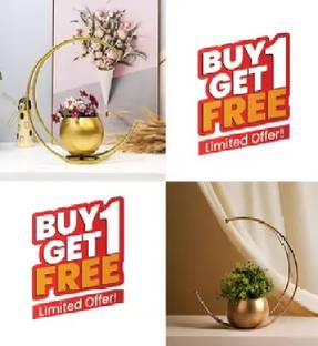 Fashion Bizz HOMESTIC Buy 1 Get 1 Free Flower Pot for Home & Garden| 10 Inch Plant Container Set