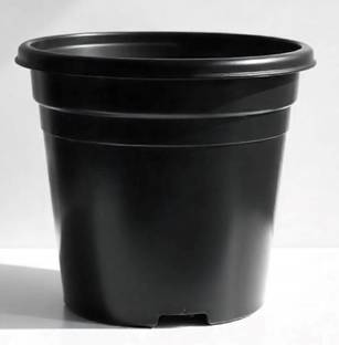 PottedDreams IN Nursery Pots (18 Inch, Black) Plant Container Set