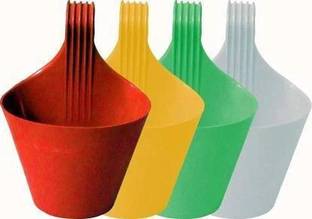 Honeyjam (Pack of 4, Plastic) Plant Container Set