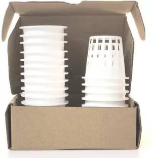 CityGreens 2 inch Net pots for Hydroponics, White - Plant Container Set