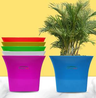 Nursery Hub (Pack of 6)Beautiful Square Shape 19cm*17cm Size Planters Pots Plant Container Set