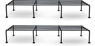 BonKaso Premium Rectangular Anti-Rust Plant Stand For Indoor, Outdoor and Balcony Use Plant Container Set