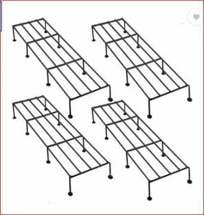 Sunwati SET OF 4 PLANTER STAND Plant Container Set Plant Container Set