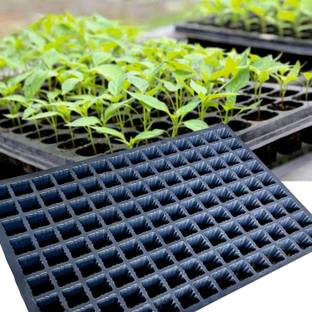 DINEDUST 126 HOLES Seedling Tray for Plants Plant Container Set