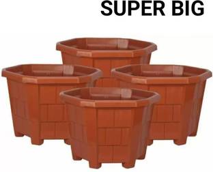 GreenLove New Gardening Super Big Size Flower Pot Gamla for Terrace Balcony and Garden Plant Container Set