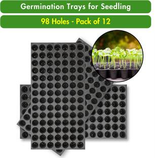 Singhal Seedling Tray 98 Holes Germination Trays for Seedling | Nursery Trays for Plants Plant Container Set