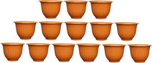 MEHAN'S Gamla/Planter/Flower pot (Pack of 14) Plastic (18*13)cm Planter set Plant Container Set