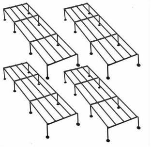 JNCRAFTS SET OF 4 PLANTER STAND Plant Container Set