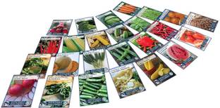 CYBEXIS Non-GMO Heirloom Seeds for Long-Term Storage or Instant Garden, 25 Varieties Seed
