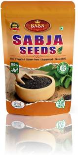BNSN Natural Raw Basil Seeds 250gm | Sabja Seeds | Tukmaria Seeds Seed