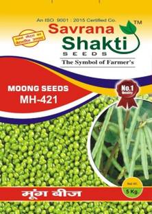 SAVRANA SHAKTI Moong, Pluses MH-421 5Kg Seed