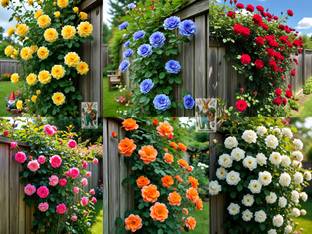 Earth Hopper Climbing Rose Flower Seeds, Hybrid, Year-Round Blooms, Minimal Care- MIX Seed