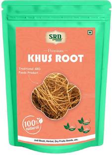 SRD FOODS Khus Root, Khus Jad, Vetiveria Roots, Ushira, Organic Green Herb Seed