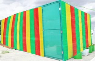 Grow Basket Color Shade Net HDPE Fabric 75% Sun Blockage & UV Protection for Garden(3x3Mtrs) Seed