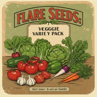 FLARE SEEDS Grow Your Own Vegetable Seeds Garden 45 Varieties Seed