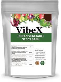 VibeX 5-Varieties-Indian Vegetables Seed Bank Seed
