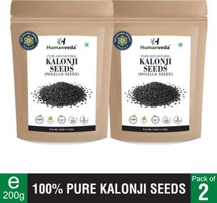 Humanveda Kalonji - Nigella Seeds - Black Cumin Seeds for Calcium , Vitamin (RAW) Seed