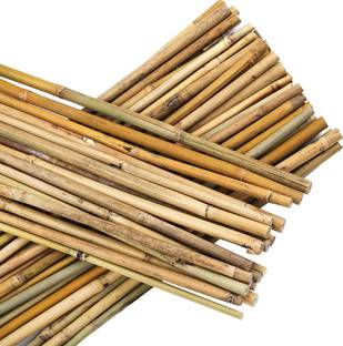 Mylife 18 Inch Bamboo Garden Plants Supports Stakes for Indoor and Outdoor Plant Straightener