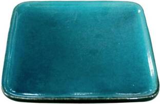 Lemon Tree Square Shape Ceramic Stoneware Small Serving Plate, Rice and Food Serving Plate Tray
