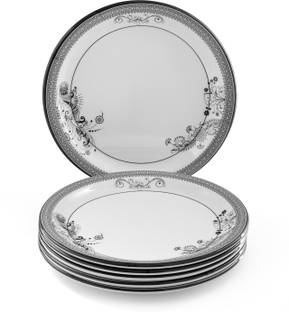 Superware Food Grade Melamine | Silver Lace (7.5 inches) | Tableware, Quarter Plate